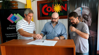 Fundación Chaco Cultural firmó un convenio de intercambio con el municipio de Colón