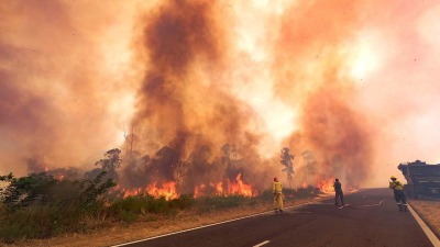 Valdez anunció que el presidente sobrevolará las zonas incendiadas
