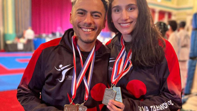 Milagros Acosta y Axel Vargas, campeones en Inglaterra