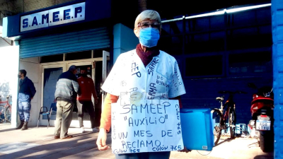 Una vecina mayor llevó su calvario a la vereda de Sameep