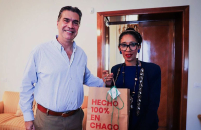 El gobernador se reunió con la embajadora argentina en el Vaticano