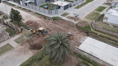 Etapa final de importante obra de pavimento en Villa Ángela