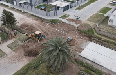 Etapa final de importante obra de pavimento en Villa Ángela