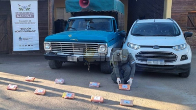 Chatarreros iban a ingresar al Chaco con diez kilos de cocaína de máxima pureza