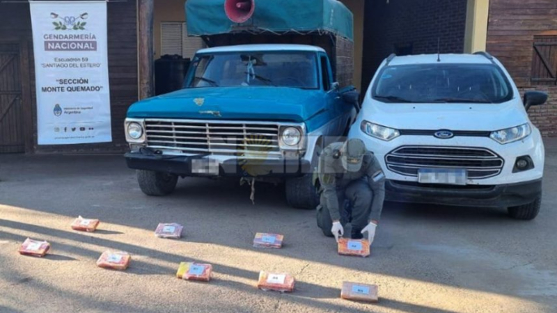 Chatarreros iban a ingresar al Chaco con diez kilos de cocaína de máxima pureza