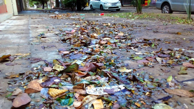 Poca lluvia, descenso de temperatura y ráfagas de viento de hasta 60 km/hora