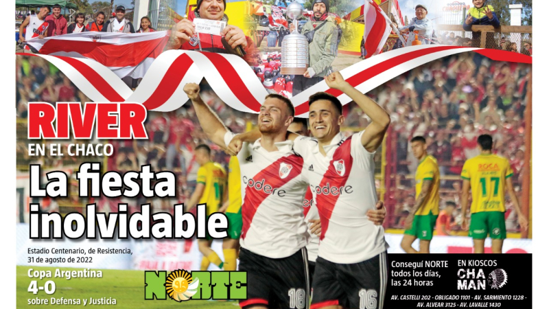 La gran fiesta chaqueña de River, este sábado en una lámina de NORTE