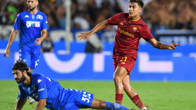Con un golazo de Dybala, la Roma venció al Empoli