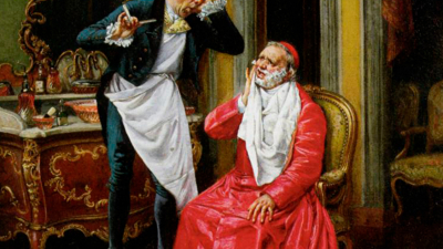 En la barbería