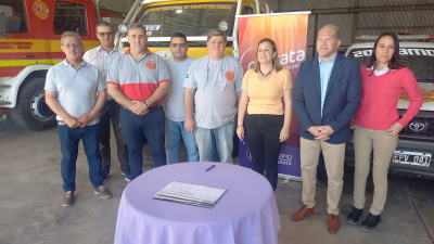 Bomberos Voluntarios de Charata recibió aporte de Provincia para culminar su cuartel