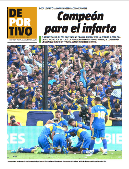 Campeón para el infarto