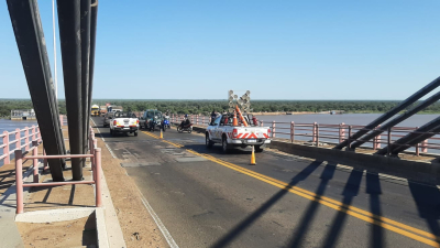 Continúan las demoras en el tránsito sobre el puente General Belgrano