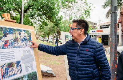 Gustavo Martínez presentó el programa para recuperar y embellecer parterres