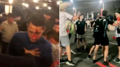 Hinchas argentinos y mexicanos protagonizaron una batalla campal en Doha