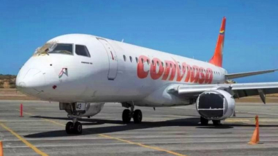 Polémica por otro avión venezolano que aterrizó en Ezeiza con apenas 6 pasajeros