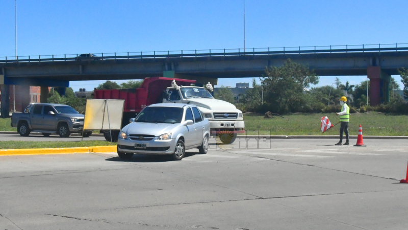El desvío en la colectora derecha de la Ruta Nacional N° 16 continuará al menos hasta el jueves