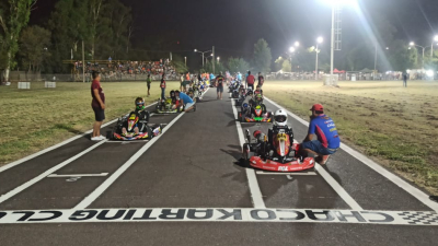 Gran expectativa por la segunda fecha del karting nocturno en Charata