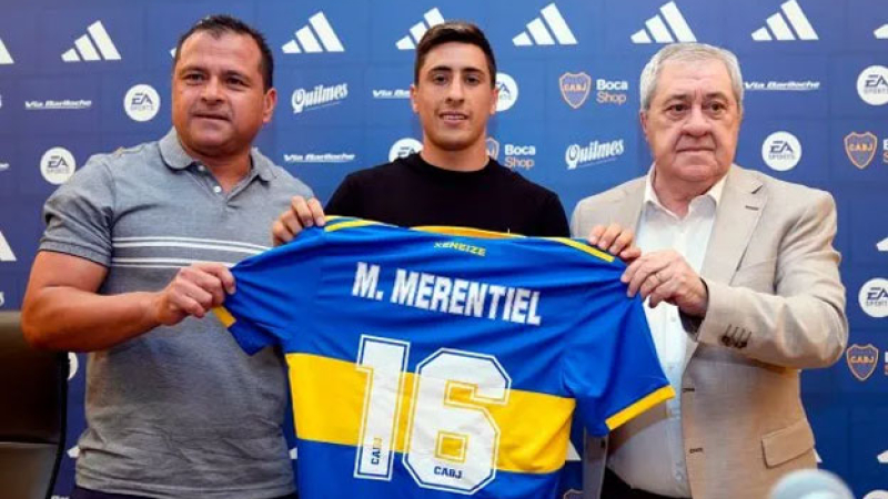 Merentiel fue presentado en Boca