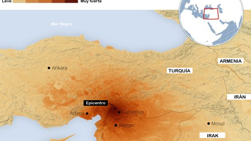 Ya se cuentan más de 3.700 muertos por el por terremoto en Turquía y Siria