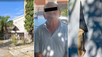 Comulgó, quiso apuñalar a su ex y lo detuvieron entre el cura y los feligreses