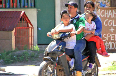 La falta de cascos en el podio de las violaciones de tránsito en la capital