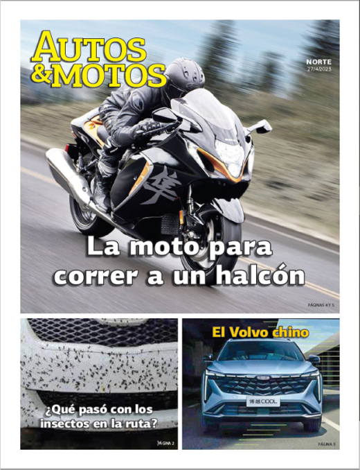 La moto para correr a un halcón