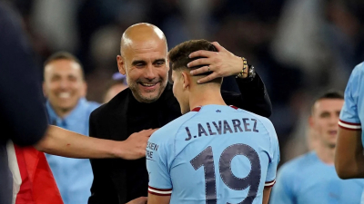 Manchester City campeón: festejan Julián, Perrone y compañía