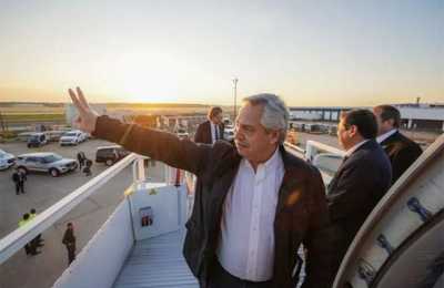 Alberto se desentiende de la interna y prioriza la agenda internacional