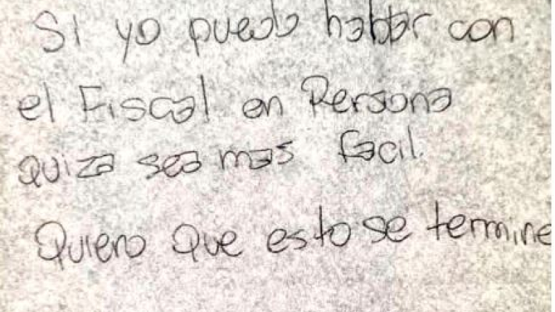 La segunda carta de César Sena: "Quiero que esto se termine"