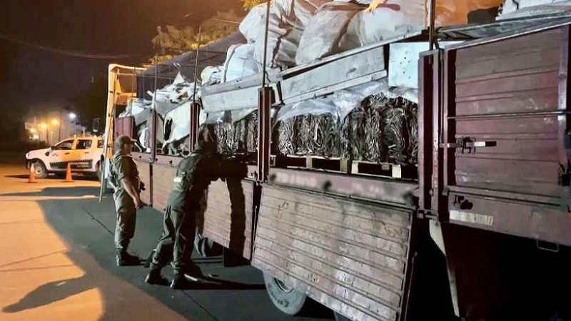 La AFIP incautó contrabando de 28 toneladas de metales
