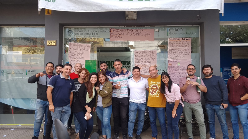 Trabajadores explican los motivos del conflicto en Catastro