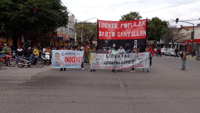 Movimientos sociales se manifestaron en apoyo a Quintín Gómez