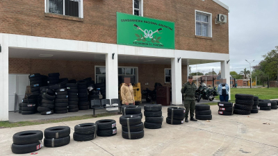 Secuestran 48 neumáticos de origen extranjero sin aval aduanero