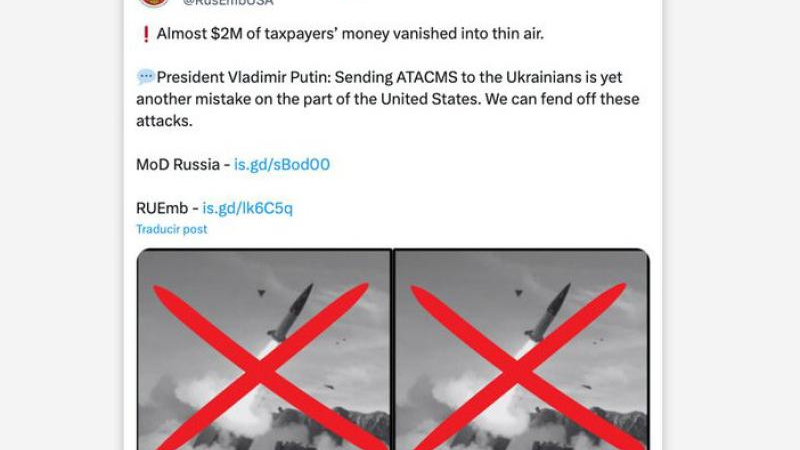 Rusia se burla de los misiles que envió Biden