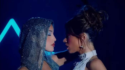 Emilia Mernes dio un anticipo de su nuevo videoclip con Tini Stoessel