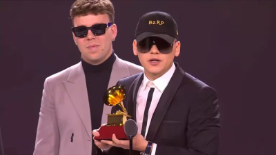 Bizarrap recibió el Grammy Latino a la Mejor Canción Urbana