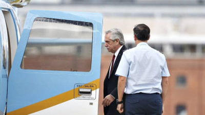Alberto Fernández: "Tres o cuatro veces me apareció una mira telescópica adentro del helicóptero"