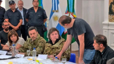 Milei y Kicillof monitorean las tareas por el temporal en Bahía Blanca