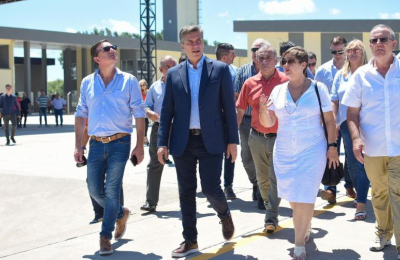 Puerto Las Palmas: Zdero recorrió obras junto con las autoridades de Fonplata