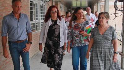 Fonplata: autoridades recorrieron obras de educación y garantizan continuidad