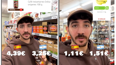 Un influencer comparó nuestros precios con los de España
