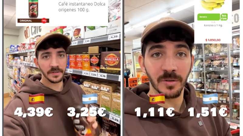 Un influencer comparó nuestros precios con los de España