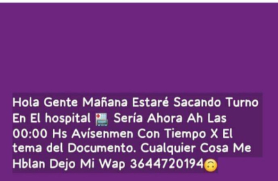 Viveza criolla: cobran por hacer fila para turnos en el hospital