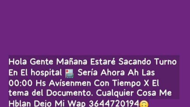 Viveza criolla: cobran por hacer fila para turnos en el hospital