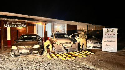 Incautaron 37 kilos de cocaína en Monte Quemado
