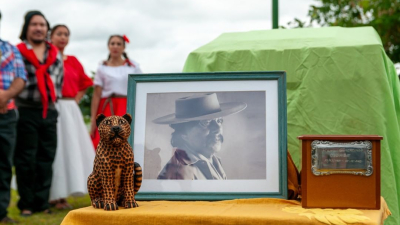 La conmemoración itinerante de "El mensú"