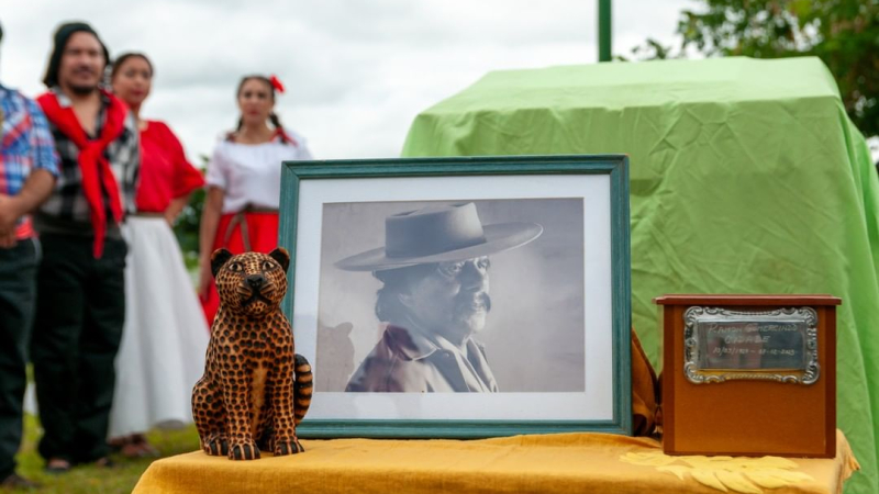 La conmemoración itinerante de "El mensú"