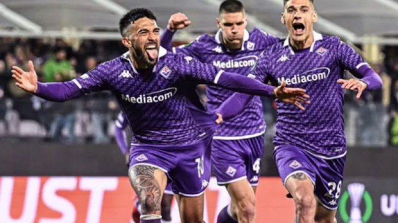 Nico González metió a la Fiorentina pasó a semifinales de Conference League
