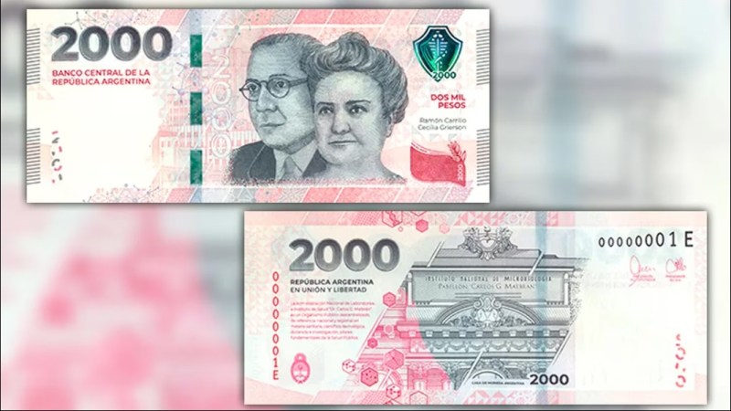 Argentina imprimirá los billetes de $20.000 en China