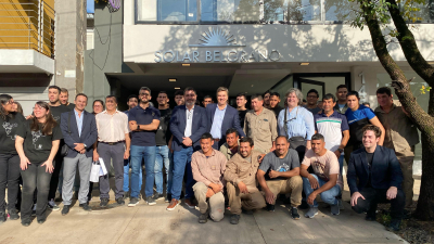 El gobernador acompañó la inauguración del "Solar Belgrano"